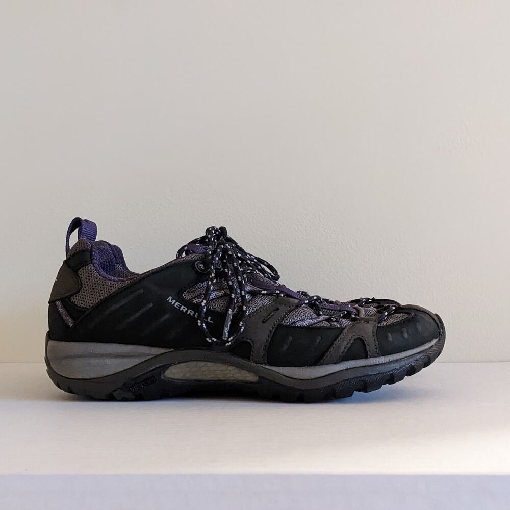 Merrell Siren Sport Black Perfect Plum Shoes Size 9.5 Womens Vibram Sole J16338